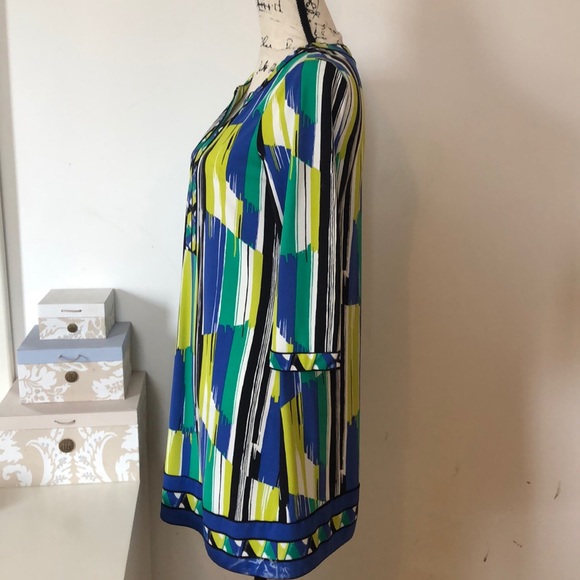 BCBG emerald multicolor dress size small - Picture 5 of 8